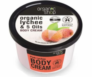 Organic Shop Body Cream - Dry a citlivá kůže růžová lyche...