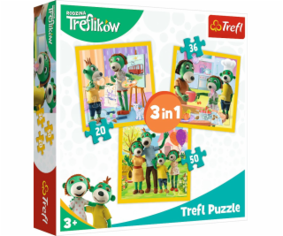 Trefl Puzzle 3in1 Celkem je veselý (34850)