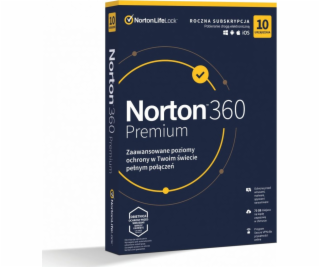 Norton 360 Premium 10 zařízení 12 měsíců (21408749)