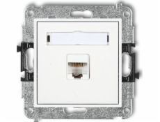 Karlik Mini Computer Socket Single 1xrj45 Kategorie 5e 8-pin bílý MGK-1