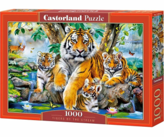 Puzzle 1000 prvkov - tigre v prúde