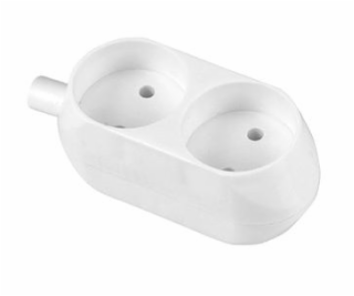 Abex Double Portable Socket 2x2p White