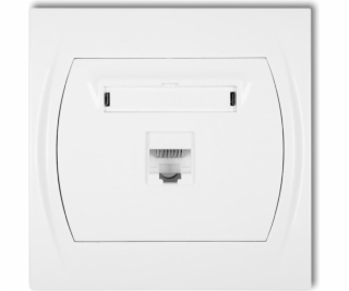 Karlik Computer Socket Single Logo 1xrj45 White (LGK-1)