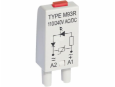 RELPOL LV Signální modul LED Green LED + WARISTOR V 110-230V AC/DC M93G GREAD (854860)