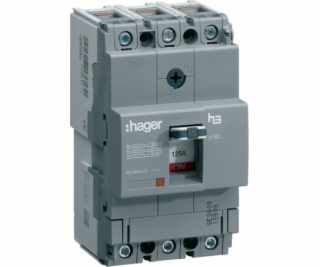 HAGER Polo Power Switch 160A 3P 25KA (HHA160H)