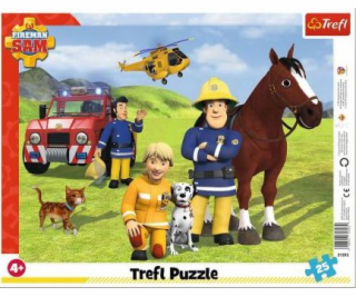 Trefl Puzzle 25el Frame vždy hlídal. Hasič Sam 31393 TREF...