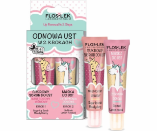 Floslok Floslok Lip Care Vege Renewal Set (Scrub to Cherr...