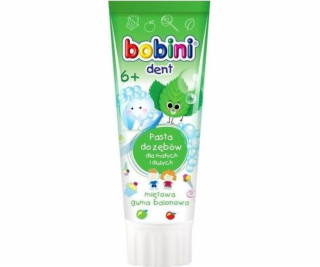 Bobini zubní pasta 6+ máta balón gum 75 ml