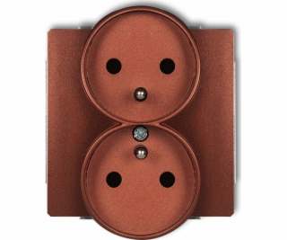 Karlik Deco Module Bronze Metallic Socket 2x Z/U 16A 250V...