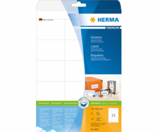 Herma Premium Labels 5055, A4, White, 70 x 50,8 mm, matný...