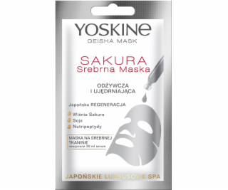 Maska Yoskine Maska Geisha Mask Sakura Silver Nouringing ...