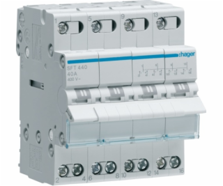 Hager Polo Modular Switch I-0-II 4P 40A (SFT440)