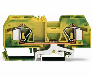 WAGO PE 2-WIRE Rail Connector 16mm2 Yellow-Green (283-907)