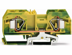 WAGO PE 2-WIRE Rail Connector 16mm2 Yellow-Green (283-907)