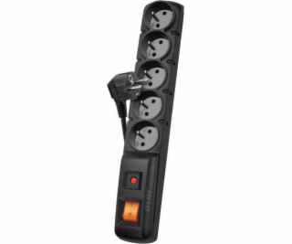 ACAR F5 Power Strip 5 hnízda 1 m černá (W2051)