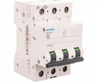 Spínač Siemens Overprourrent 3P C 63A 6KA AC/DC (5SL6363-7)