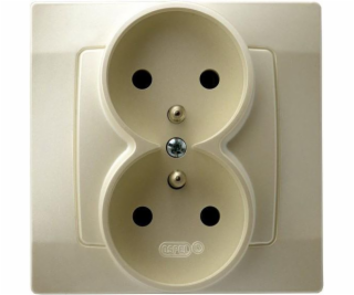 Ospel Double Karo Socket s Ecru Pearl Earting (GP-2SZ/42)