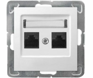 Ospel Computer Socket Impresja Double RJ45 5E WHITE (GPK-...