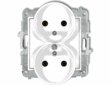 Karlik Mini Double Socket s/u bílý mgpr-2z