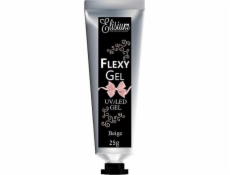 Elisium flexy gel nehty prodlužovací gel beige 25g