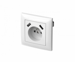 Elektro-Plast Sentia Single Socket Z/U 16A s USB 2x2.1A 5...