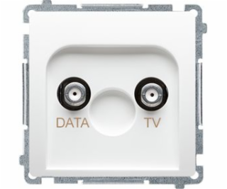 Contact-Simon Socket Simon Basic TV-Data Type F White (BM...