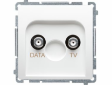 Contact-Simon Socket Simon Basic TV-Data Type F White (BMAD1.01/11)