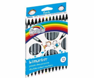 Grand Two -Dised Markers, 12 Colors Bimaker Fiorello (180...