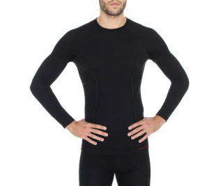 Brubeck Men s Long Sleeve Active Wool Black L (LS12820)