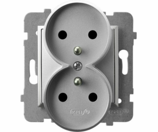 Ospel Aria Double Socket se stříbrným gp-2uz/m/18