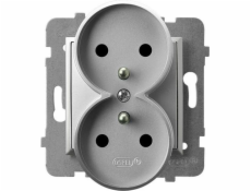 Ospel Aria Double Socket se stříbrným gp-2uz/m/18