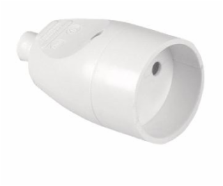 Opal Portable Socket Single 2p White