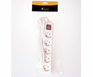 Libox Power Strip 5 zásuvek 5 m bílý (LB0085-5)