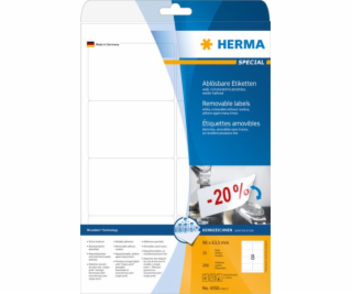 HERMA LAGELS BYLY MOTABLES WHITE, Matte Paper, 200 PCS, z...