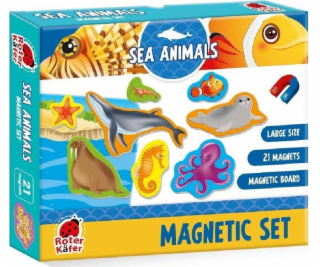 Roter Kafer Magnetic Puzzle Sea Animals s deskou RK2090-05