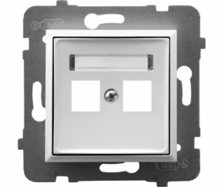 Ospel Aria Double Keystone Socket Housing Simple White GP...