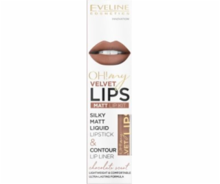 Eveline Oh My Lips Matte Lipstick a Lip Liner 14 Choco Tr...