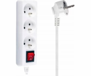 Libox Power Strip 3 zásuvky 5 m bílé (LB0081-5)