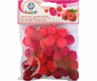 Astra Dekorativní pompoms 20 mm - Raspberry Chruśniak