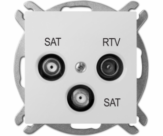 Elektro-Plast Antenowe Sentia RTV/SAT/SAT Effect White (1...