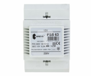 Breve 1fázový modulární transformátor PSS 63VA 230/12V