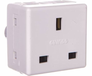 Gewiss Socket 2P+E 13A British STD s bílým krytem (GW20208)