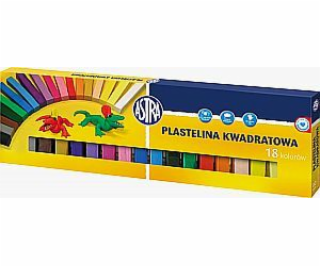 Astra Plastineine 18 barev čtvercový kříž (83814904)