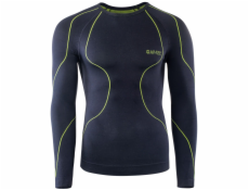 HI-TEC Pánské tričko Ikar Top Black/Lime Punch R. XL