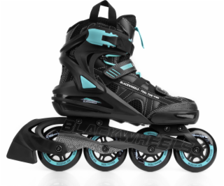 Blackwheels Black Blue Rollers 38