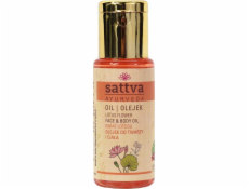 Sattva sattva_ayurveda zvlhčující obličej a tělesné olejové květiny lotos 50 ml