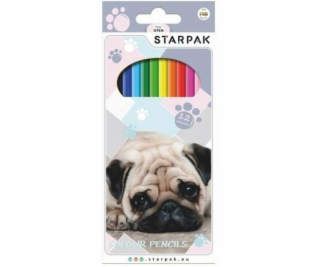 Tužky StarPak Pencils 12 Colors Dog (388296)