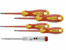 Högert Technician Screwdriver Set 1000 V Stal S2 + Vzorkovač napětí 5 ks. (HT1S994)