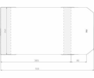 Zaznamenatelný kryt 260x465 mm (50 ks)