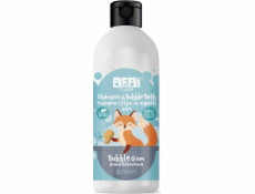 Barevný šampon BEBI Kids a 2in1 Bath Liquid - Balloon Gum 500 ml